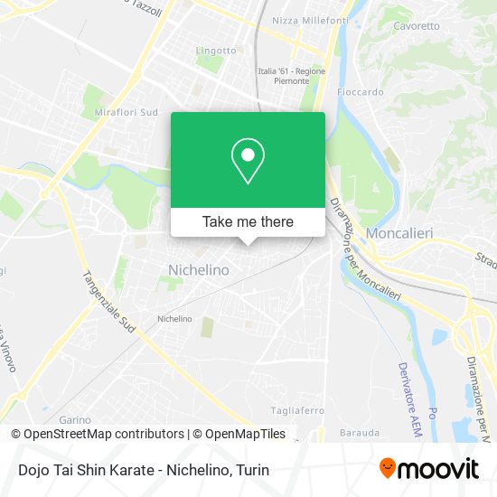 Dojo Tai Shin Karate - Nichelino map