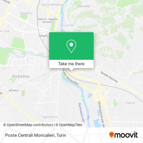 Poste Centrali Moncalieri map