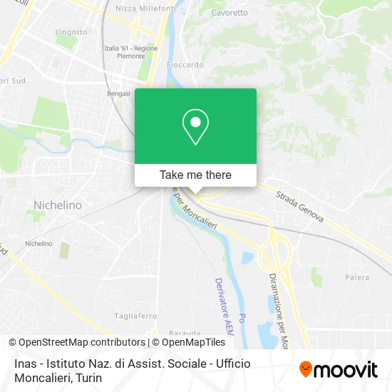 Inas - Istituto Naz. di Assist. Sociale - Ufficio Moncalieri map