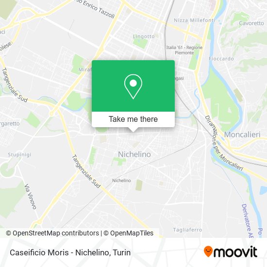 Caseificio Moris - Nichelino map