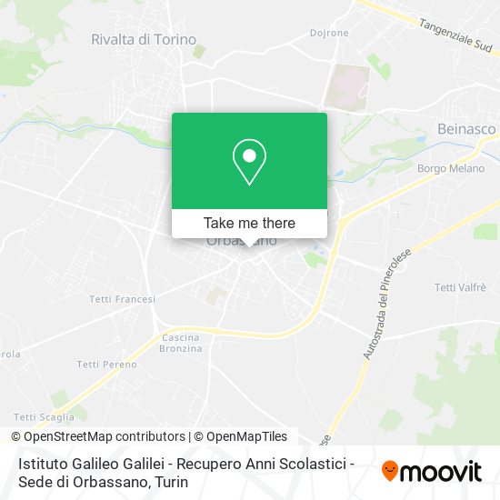 Istituto Galileo Galilei - Recupero Anni Scolastici - Sede di Orbassano map