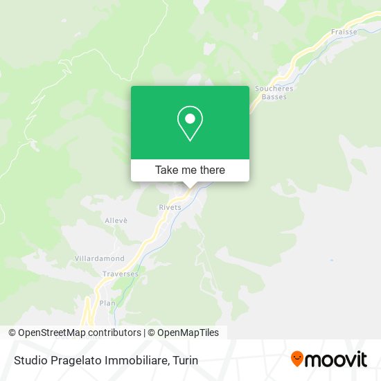 Studio Pragelato Immobiliare map