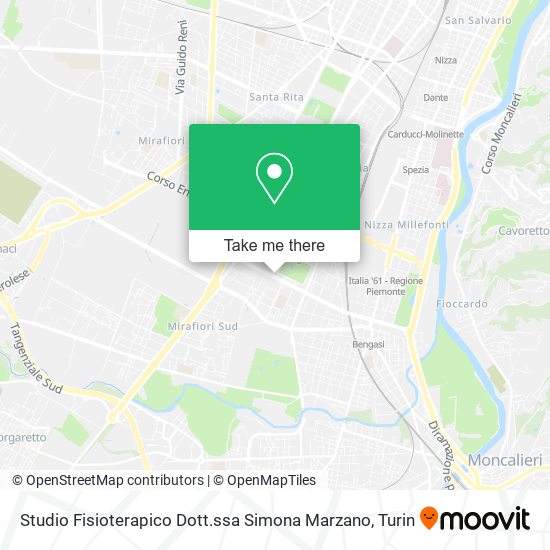 Studio Fisioterapico Dott.ssa Simona Marzano map
