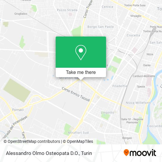 Alessandro Olmo Osteopata D.O. map
