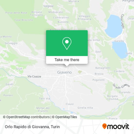 Orlo Rapido di Giovanna map