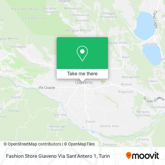 Fashion Store Giaveno Via Sant'Antero 1 map