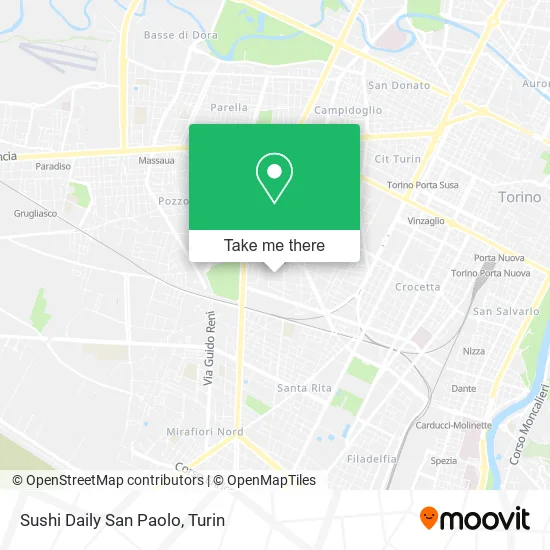 Sushi Daily San Paolo map