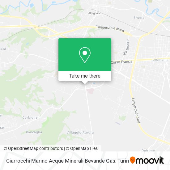 Ciarrocchi Marino Acque Minerali Bevande Gas map