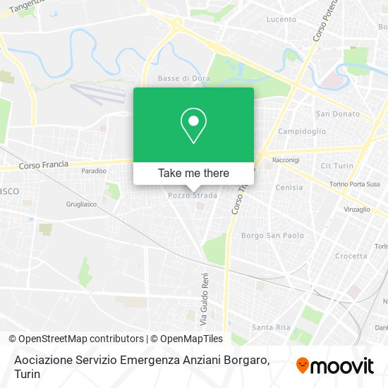 Aociazione Servizio Emergenza Anziani Borgaro map