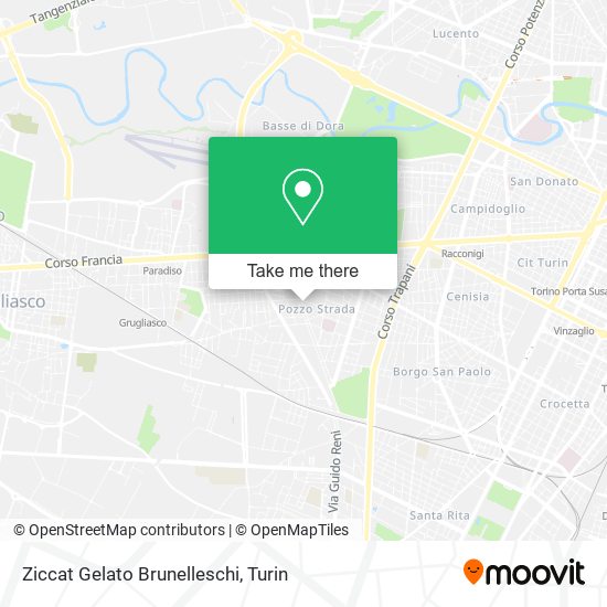 Ziccat Gelato Brunelleschi map