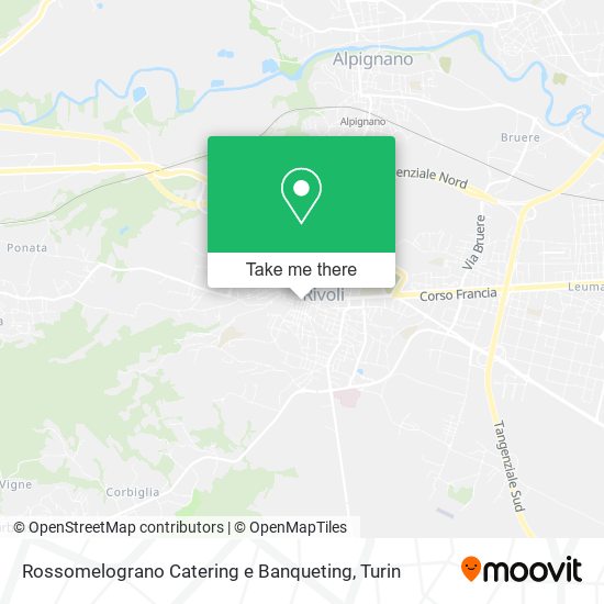 Rossomelograno Catering e Banqueting map