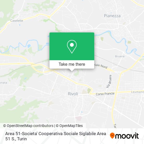 Area 51-Societa' Cooperativa Sociale Siglabile Area 51 S. map