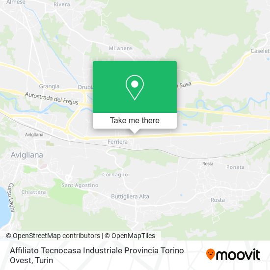 Affiliato Tecnocasa Industriale Provincia Torino Ovest map