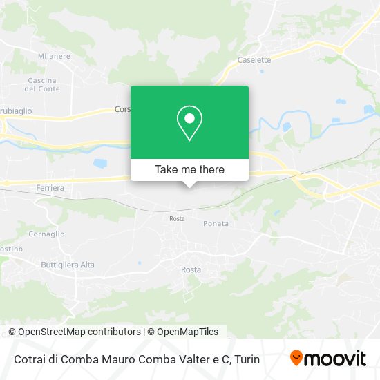 Cotrai di Comba Mauro Comba Valter e C map