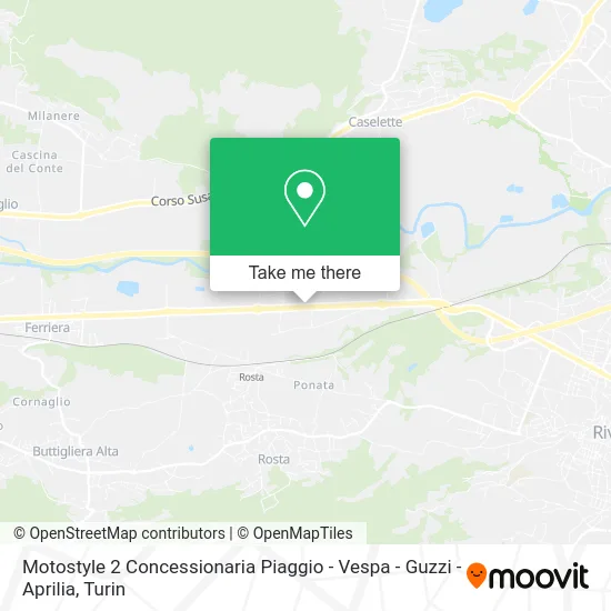 Motostyle 2 Piaggio - Vespa - Guzzi - Aprilia Dealership map