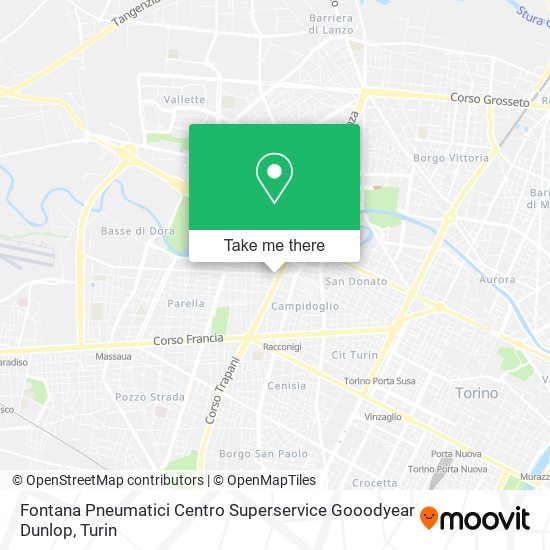Fontana Pneumatici Centro Superservice Gooodyear Dunlop map
