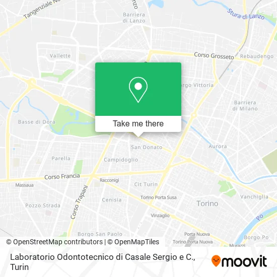 Laboratorio Odontotecnico di Casale Sergio e C. map