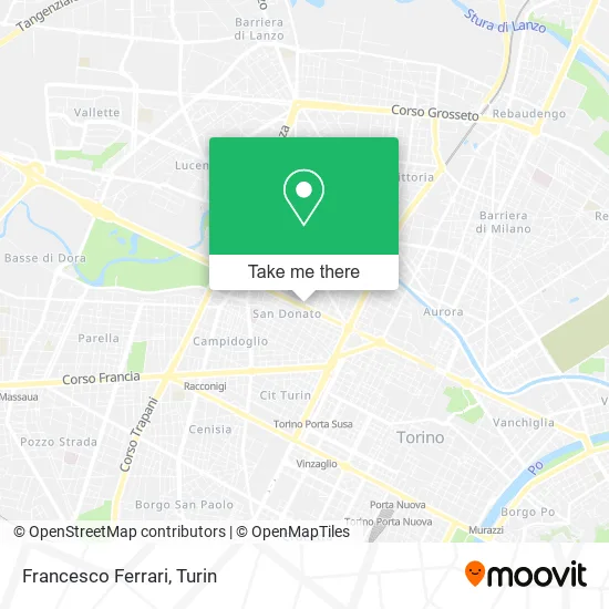 Francesco Ferrari map