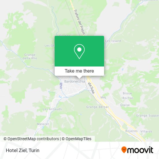 Hotel Ziel map