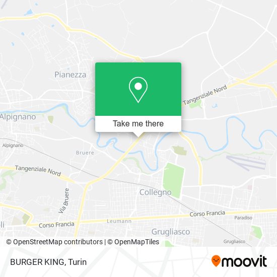 BURGER KING map