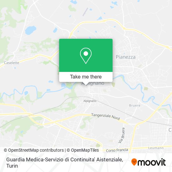 Guardia Medica-Servizio di Continuita' Aistenziale map