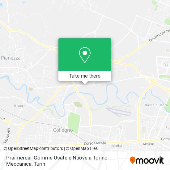 Praimercar-Gomme Usate e Nuove a Torino Meccanica map