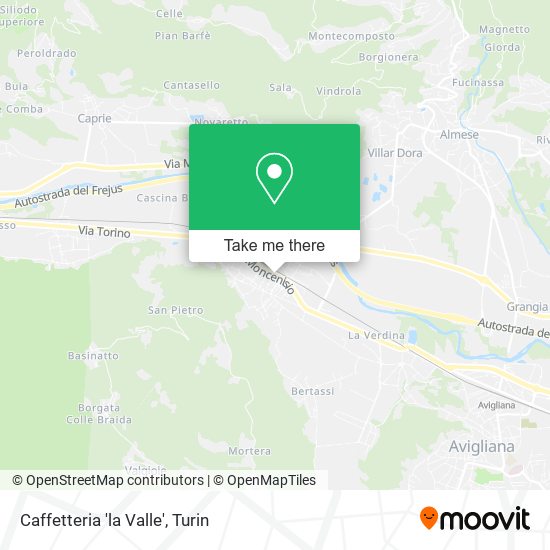 Caffetteria 'la Valle' map