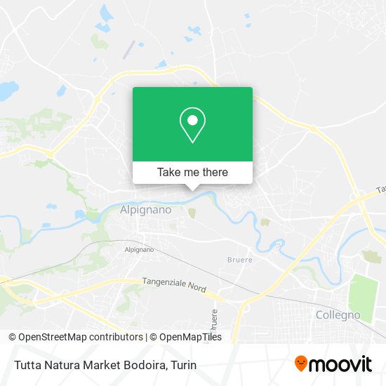 Tutta Natura Market Bodoira map