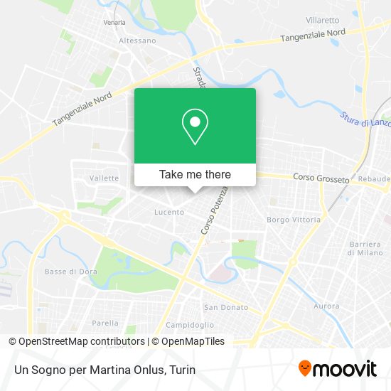 Un Sogno per Martina Onlus map