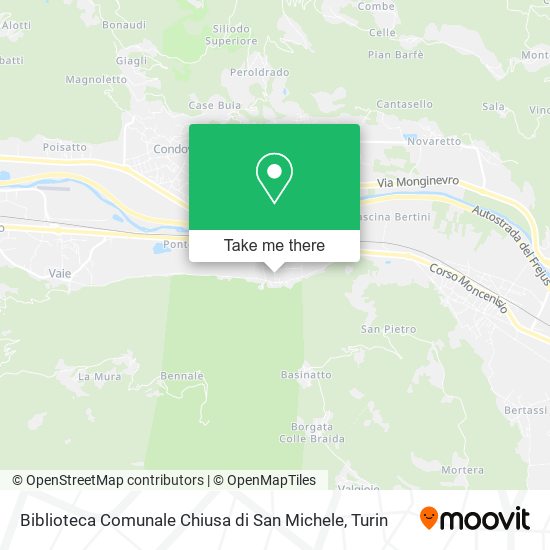 Biblioteca Comunale Chiusa di San Michele map