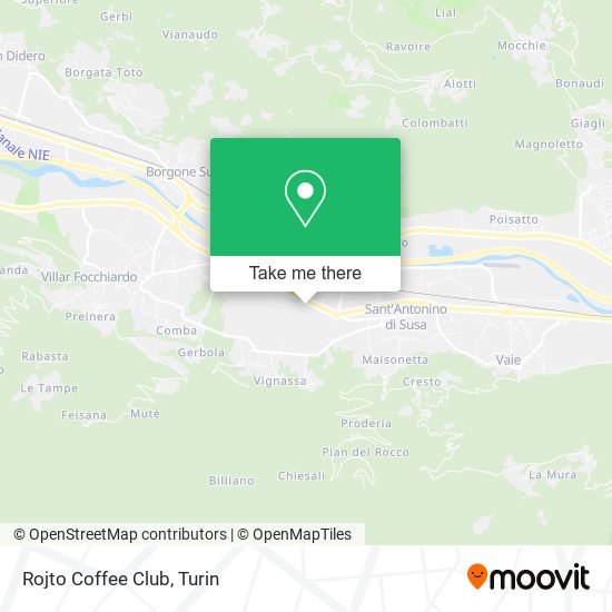 Rojto Coffee Club map