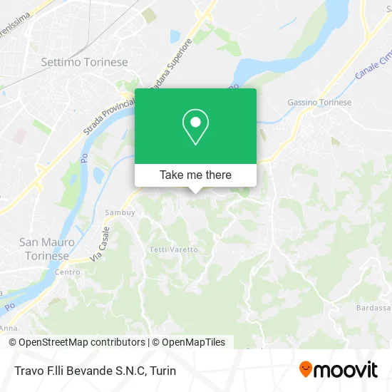 Travo F.lli Bevande S.N.C map