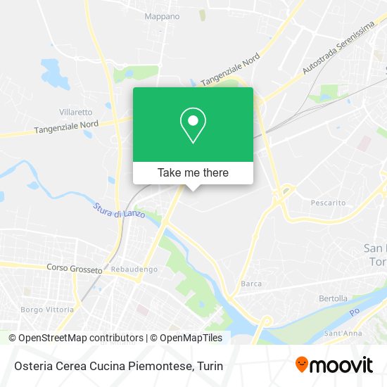Osteria Cerea Cucina Piemontese map
