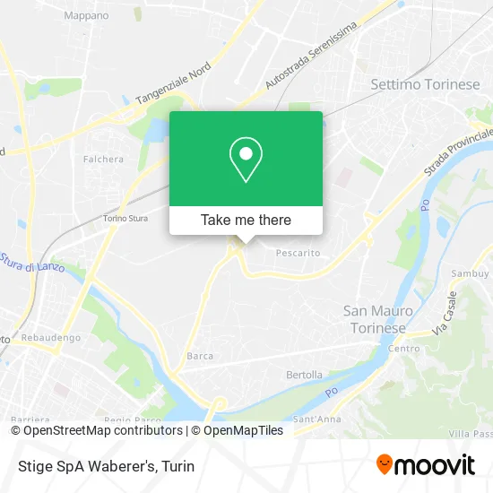 Stige SpA Waberer's map