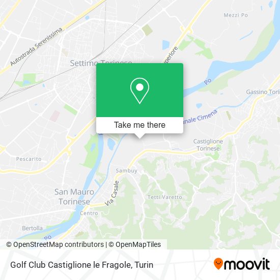 Golf Club Castiglione le Fragole map