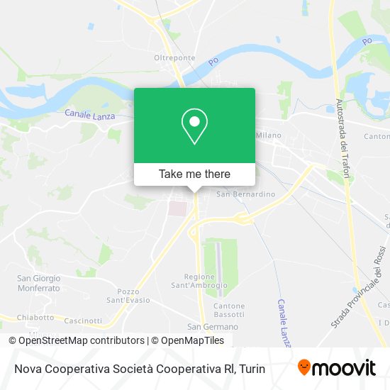 Nova Cooperativa Società Cooperativa Rl map