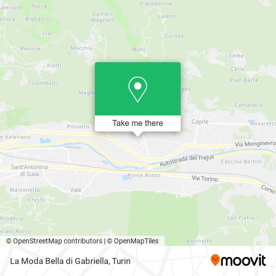 La Moda Bella di Gabriella map