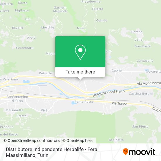 Distributore Indipendente Herbalife - Fera Massimiliano map