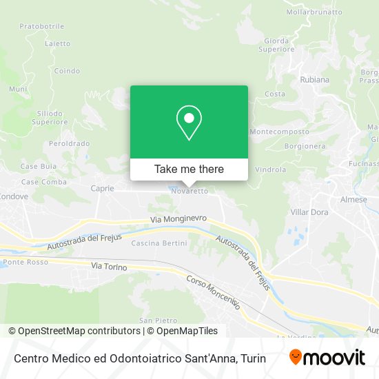 Centro Medico ed Odontoiatrico Sant'Anna map