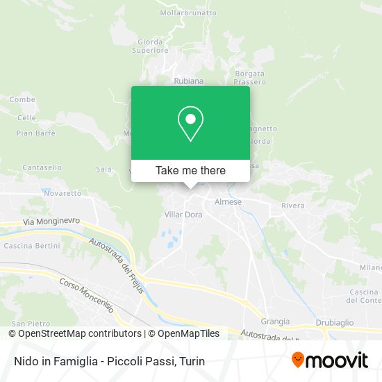 Nido in Famiglia - Piccoli Passi map