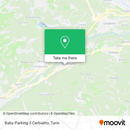 Baby Parking il Cerbiatto map