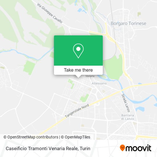 Caseificio Tramonti Venaria Reale map