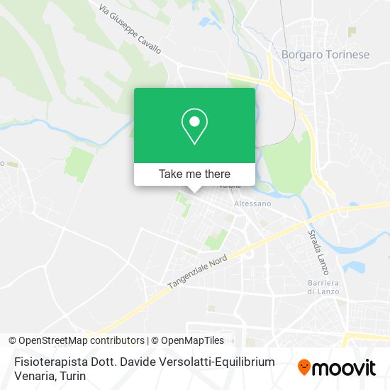 Fisioterapista Dott. Davide Versolatti-Equilibrium Venaria map