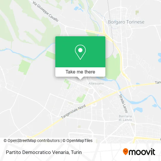 Democratic Party Venaria map