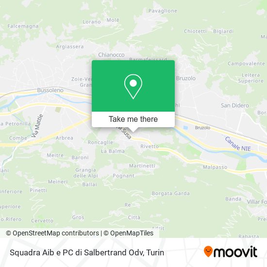 Squadra Aib e PC di Salbertrand Odv map