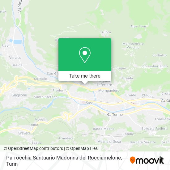 Parrocchia Santuario Madonna del Rocciamelone map