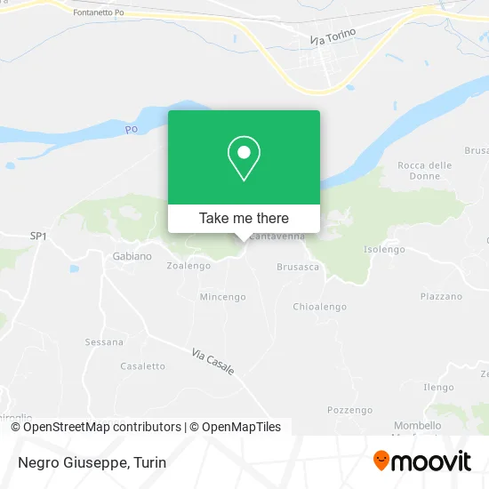 Negro Giuseppe map