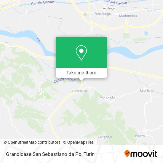 Grandicase San Sebastiano da Po map