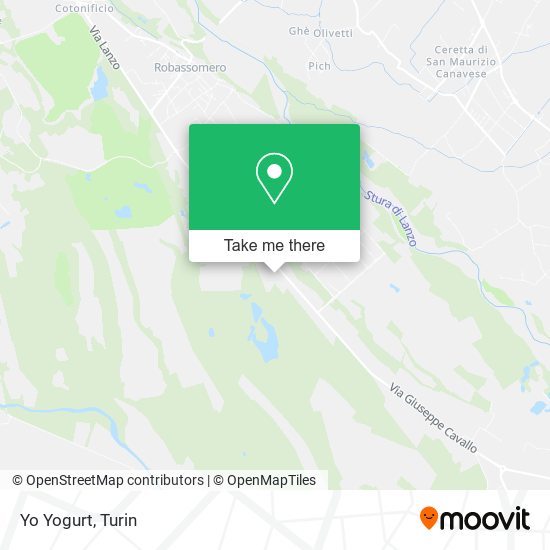 Yo Yogurt map