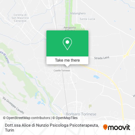 Dott.ssa Alice di Nunzio Psicologa Psicoterapeuta map